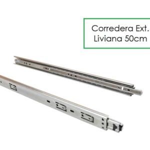 Corredera Telescópica Liviana 50cm para cajón