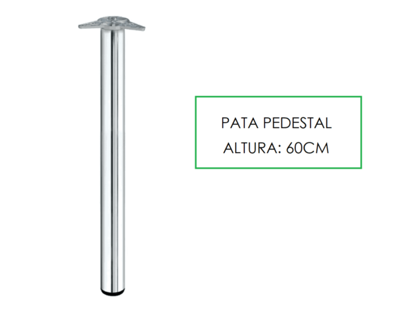 pata pedestal de 60 cm