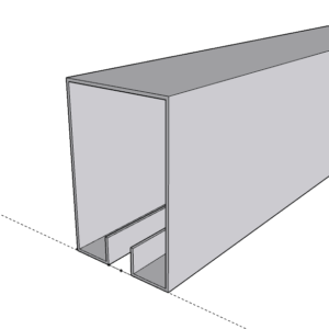 Riel Puerta Corrediza Garaje U 2mts Cold Rolled C.18 Rog-800 Riel para rodachinas