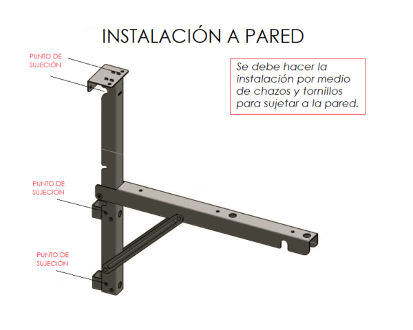 Soporte Brazo Auxiliar Repisa Mesa Dibujo Plegable Pie Amigo - Dorado - Imagen 3