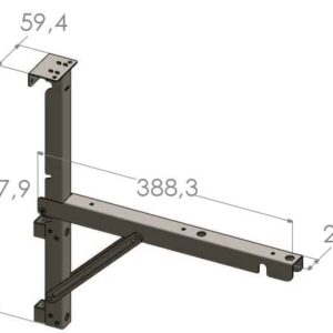 Soporte Brazo Auxiliar Repisa Mesa Dibujo Plegable Pie Amigo – Cromado Pie De Amigo