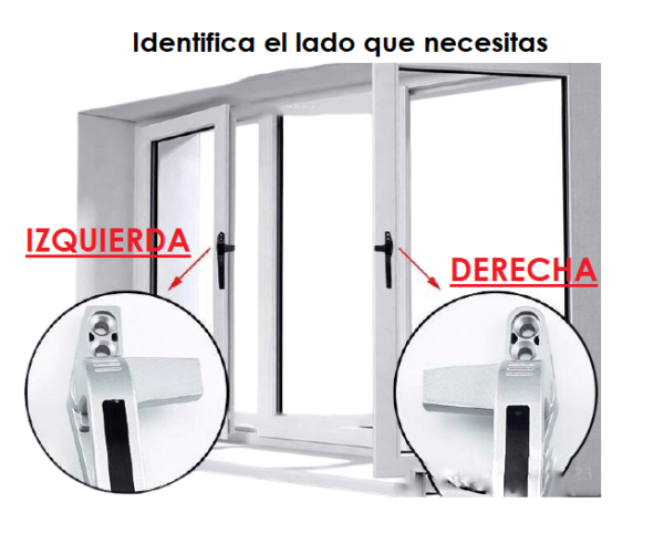 Manija Para Ventanas En Aluminio Tipo Lujo - Imagen 2