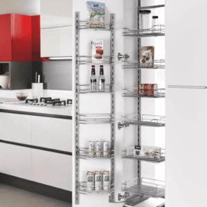 Alacena Cromado Herraje Tipo Torre 12 Canastas Cocina Abatible Alacena
