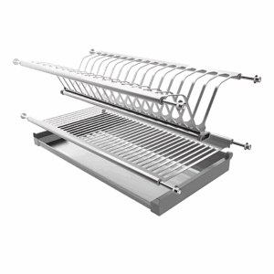 Locero Platero Escurridor Platos 100% Acero Inoxidable  Pulido Brillante Platero Escurridor Platos