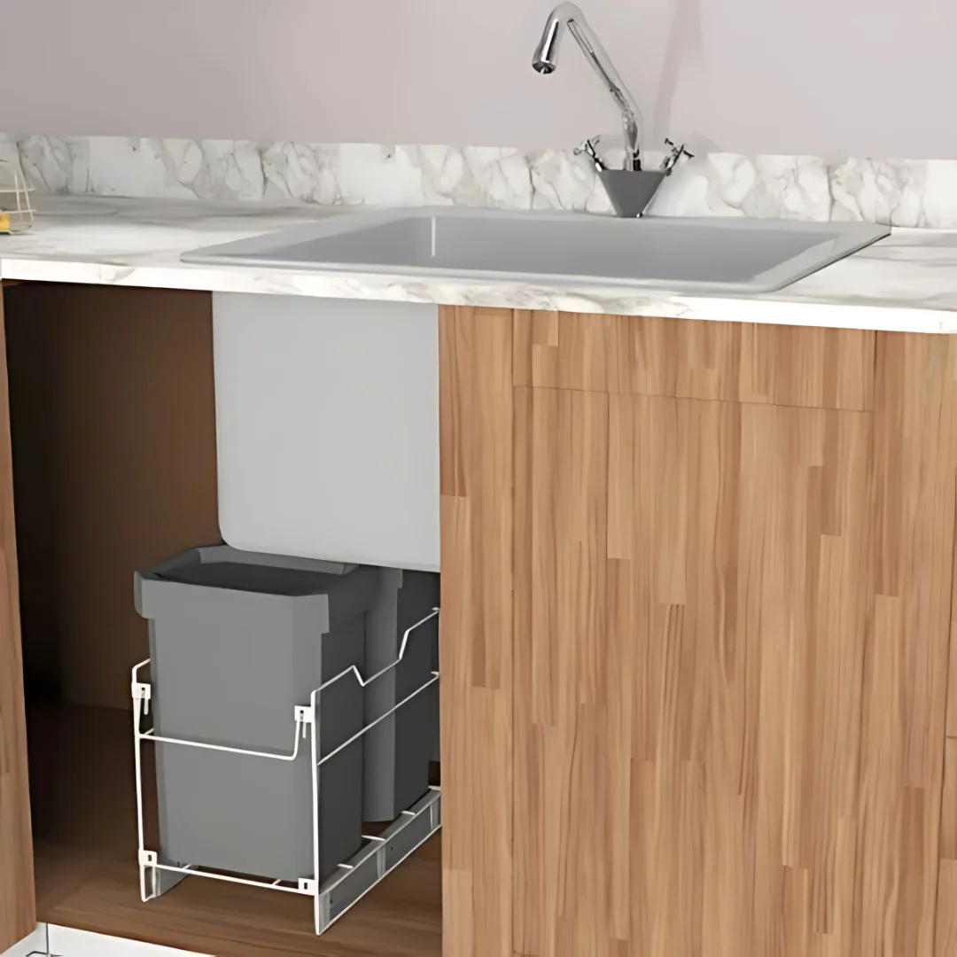 BASURERA MINI BAJO POZUELO CIERRE LENTO REJIPLAS - Imagen 7