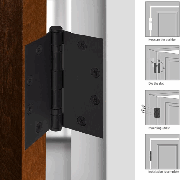 BISAGRA PARA PUERTA EN ACERO INOXIDABLE - Imagen 4