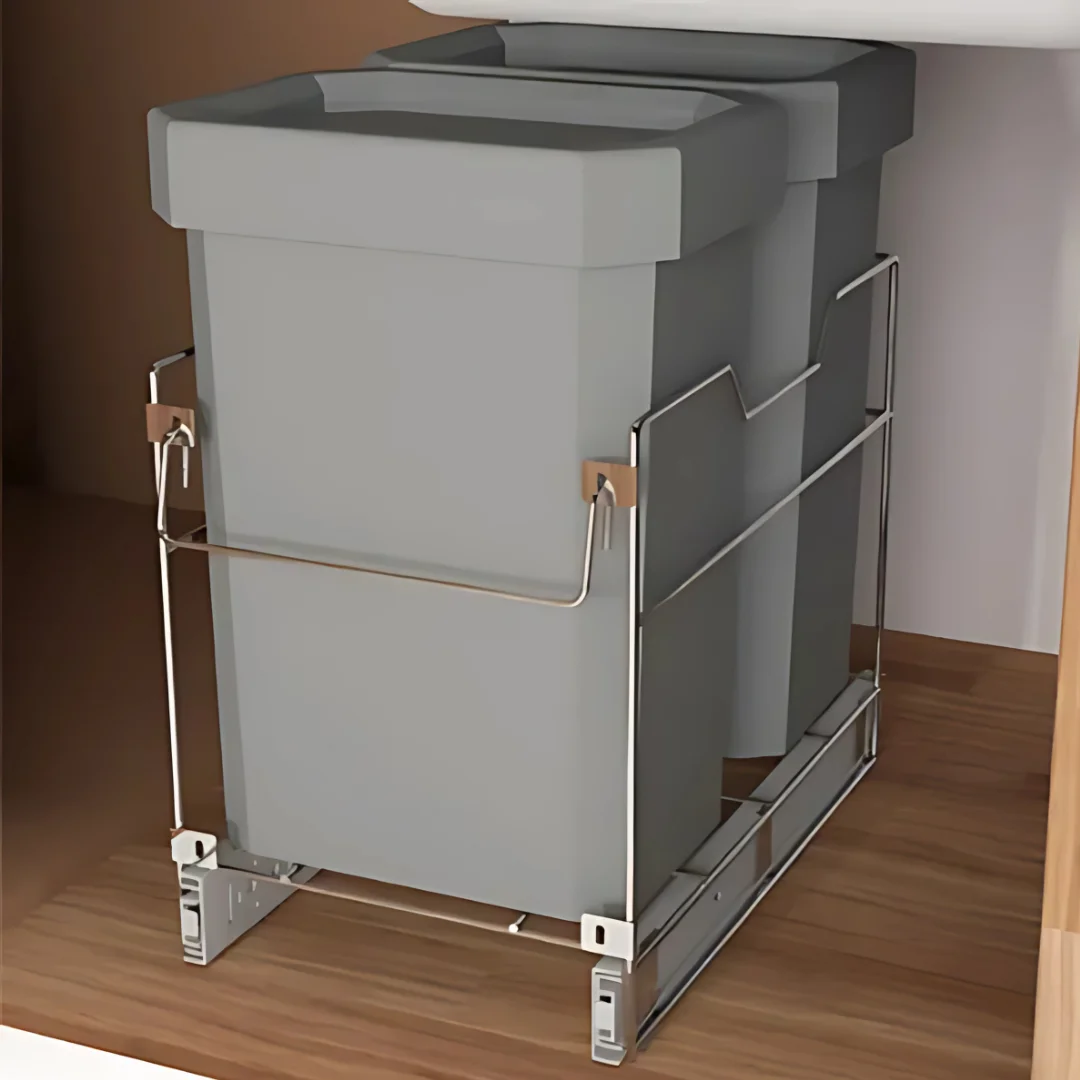 BASURERA MINI BAJO POZUELO CIERRE LENTO REJIPLAS - Imagen 3