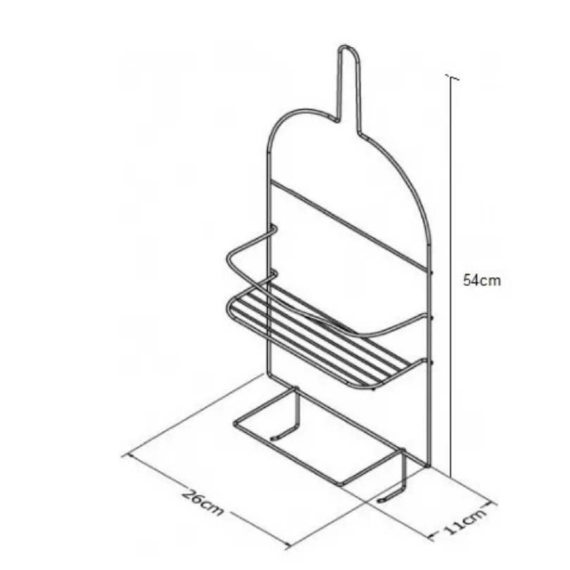 Champucera Grande Jabonera Organizador Ducha Baño Colgante - Imagen 6