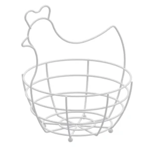 Organizador Canasta De Huevos Gallina 30 Huevos Blanco