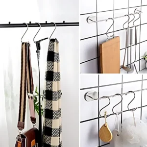 Gancho Multiusos En S Acero Colgantes Para Tubo X 4 Unds