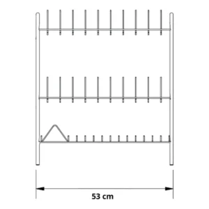 Locero Pie 3 Niveles Platero Organizador