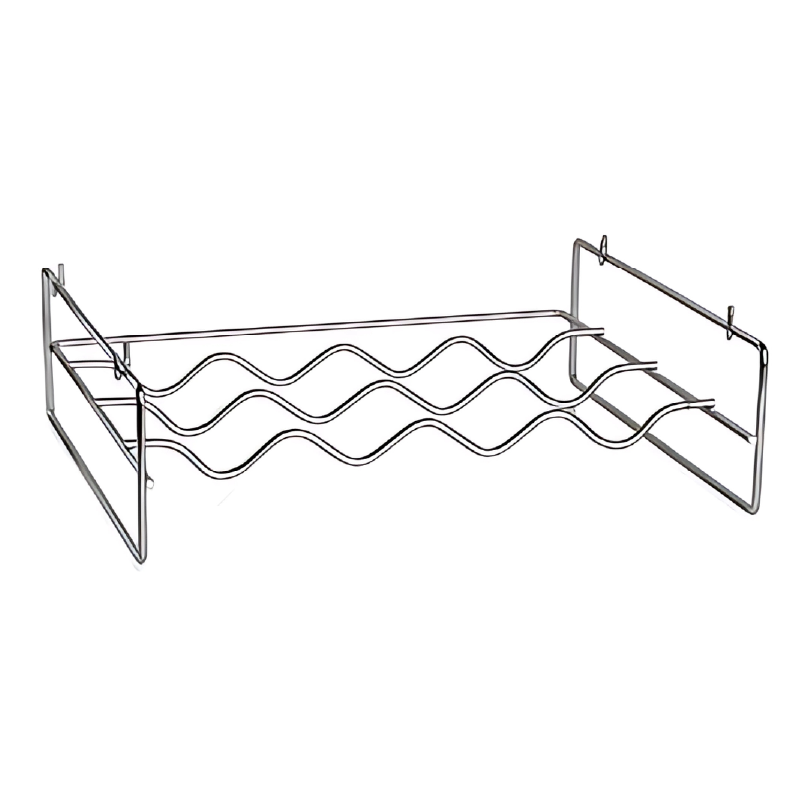 Botellero Pequeño 4 Botellas 1 Nivel Cromado - Apilable