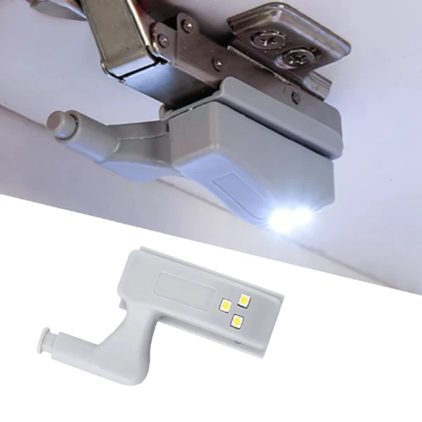 Luz Led Bisagra Sensor Lámpara Armario Cajón Mueble - Imagen 3