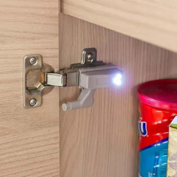 Luz Led Bisagra Sensor Lámpara Armario Cajón Mueble - Imagen 4