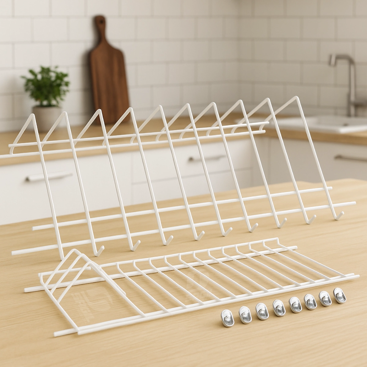 Locero Blanco Escurridor Platero Organizador - Imagen 6