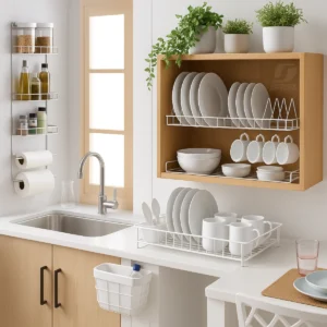 Locero Blanco Escurridor Platero Organizador